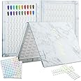 C12rtive 160 Nail Colors Book,Nail Color Display Book with 240 Nail Tips & 1-200 Number Stickers,Professional Nail Color Chart Display Book for Nail Polish UV Gel,Nails Art Design(White)