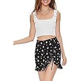 Forever 21 Womens Floral Print Mini Skirt