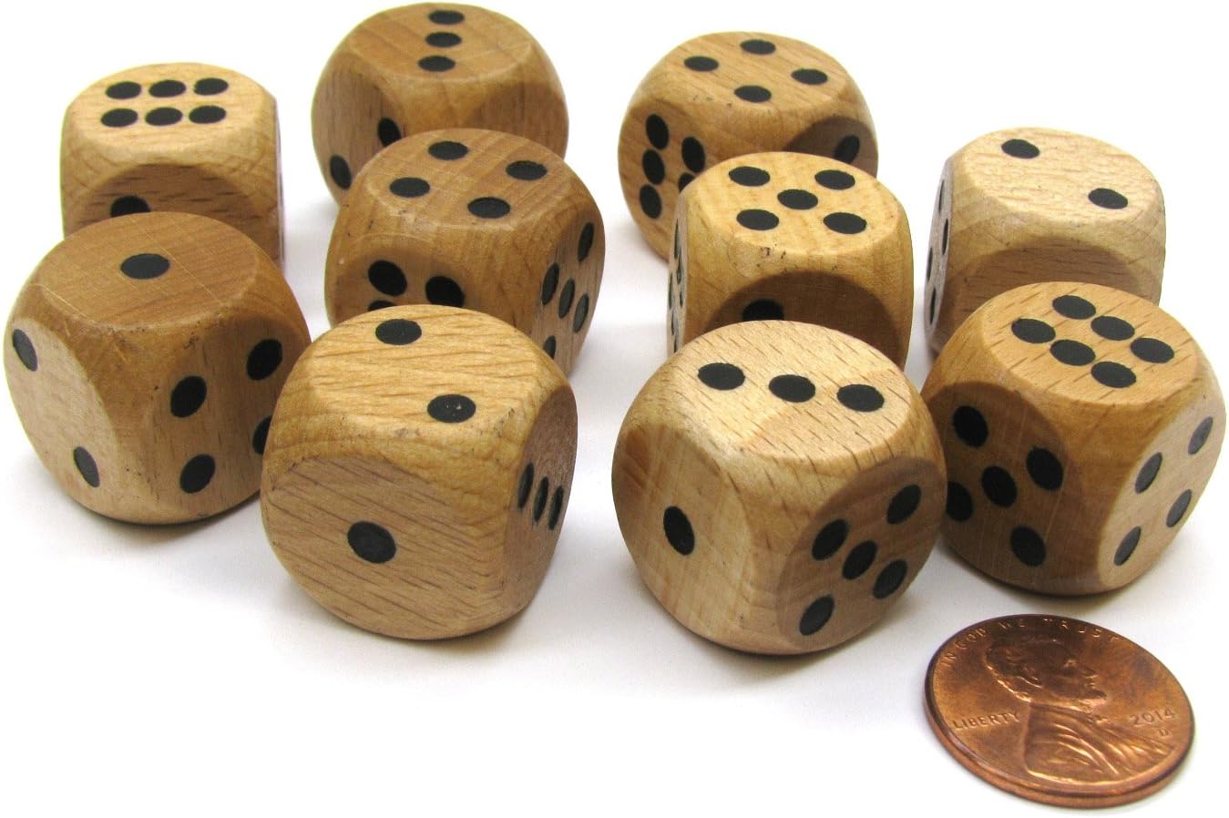 Koplow Games Set of 10 D6 Six Sided 18mm Rounded Corner
