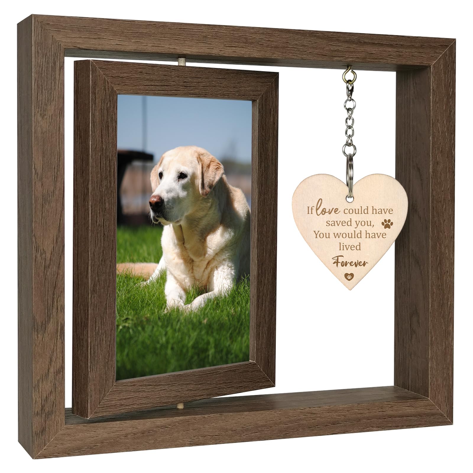 If Love Could Have Saved You, You Would Have Lived Forever Dog Photo Frame 4x6 - Pet Memorial Gifts Dog Bereavement Gift Remembrance Gifts (Dis Two 15x10 cm)