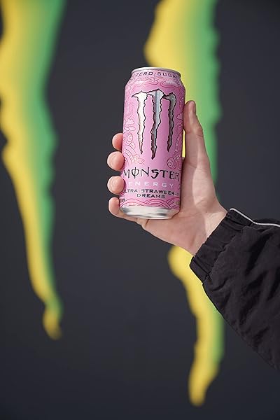 MONSTER ENERGY ULTRA STRAWBERRY DREAMS, SUGAR FREE ENERGY DRINK, 16 OUNCE (PACK OF 15)
