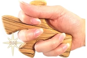Dacaret Factory Healing Cross | Olive wood | 5'' fits in the hand for praying | Confirmation, First Communion Gifts | Loss of a dear one | Memorial | Christmas Gift (Without Engraving)