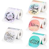 Gersoniel 700 Pcs 2 Inch Round Thermal Labels Waterproof Circle Direct Thermal Stickers Printable Labels for Valentine's Day Gift Wrapping Thanks Card Small Business Logo(Classic,Round)