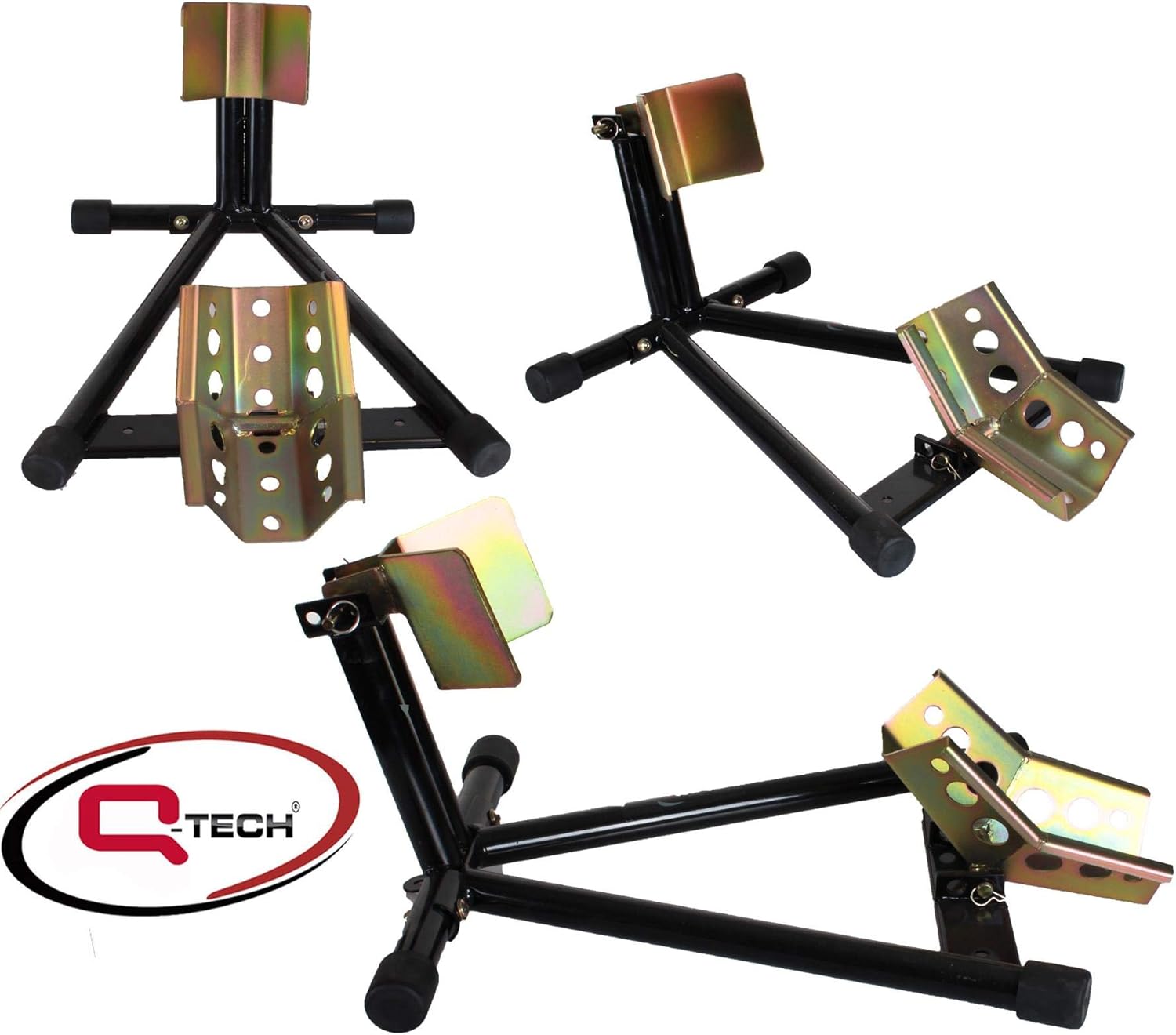 Qtech Motorcycle Motorbike FRONT WHEEL CHOCK 1219" wheels STAND