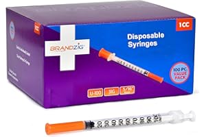 Brandzig Syringes 31G 1cc 5/16" 100-Pack