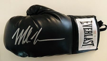 Mike Tyson Signed Autograph Boxing Glove BLACK Tristar Authentic