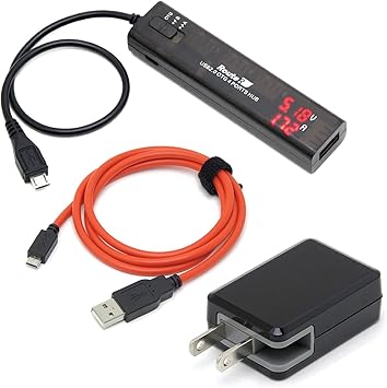 Amazon Co Jp Route Earl Usb Checkers Function 4 Ports Charging Otg Hub Power Supply Power Cable Set Ruh Otgu4 C Ca Computers Peripherals