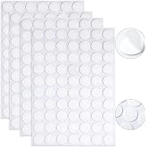 JANYUN 280Pcs Sticky Dot Stickers Clear Putty Sticky Tack for Decoration | 20mm Glue Putty, No Trace,Waterproof Tabs Transparent Adhesive Poster Tape for Wall Decor Photos Party Balloons Crafts