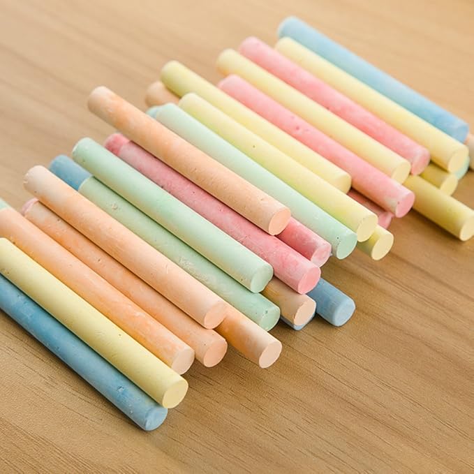 Blackboard Chalk Colored Dustless Chalk NonToxic Chalk Multicolored Chalk Washable