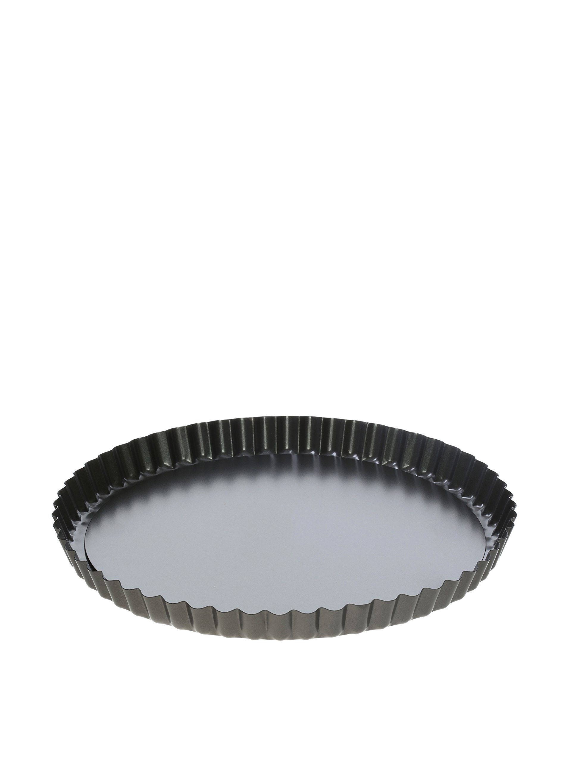 Premier Housewares Fluted Flan Tin, 28 cm, Grey