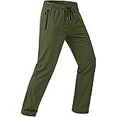 MAGCOMSEN Mens Hiking Pants Lightweight Quick Dry Workout Athletic Jogger with Zipper Pockets Golf Running Gym