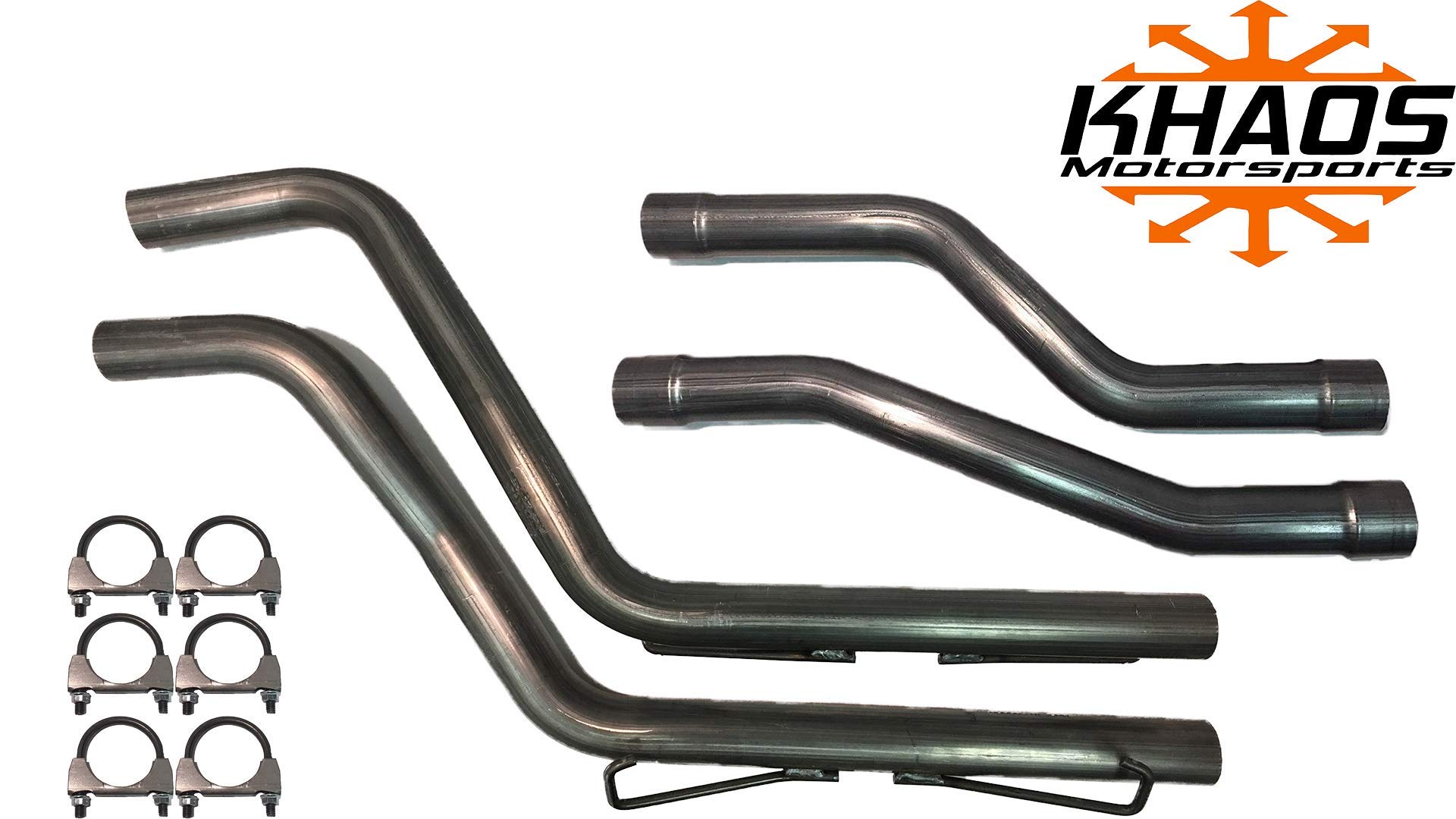 Buy 304 Stainless Mid Muffler and Resonator Delete Kit/Tail Pipes