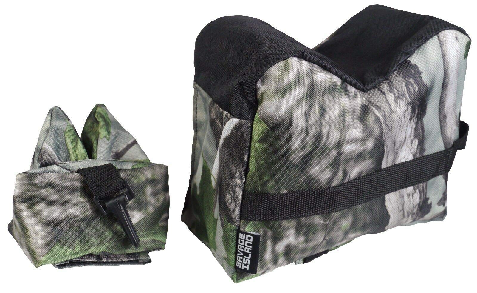 Savage Island Front & Rear Rifle Air Gun Bench Rest Bag Hunting Target Shooting JXC Camo E1650 (Front & Rear)