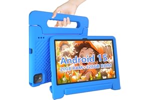 NRKDUBQ Kids Tablet 11 inch Android 15 20GB + 128GB Octa-Core 8000mAh Todder Tablet with Drop-Proof Case, Parental Control, WiFi 6 and Bluetooth, Blue