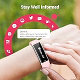 Runlio Fitness Tracker Sleep Monitor IP67 Pink Pink view 2