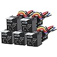 EPAuto 30/40 AMP Relay Harness Spdt 12V, 5-PIN SPDT Bosch Style - 5 Pack