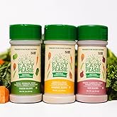 Easy Peasie Natural Veggie Powders for Kids and Picky Eaters | Hidden Vegetable Powder Additive for Meals and Smoothies (3-Pack: Original, Green, and Red - each 2 oz)