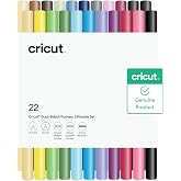 Cricut&reg; Dual-Sided Markers, Ultimate Marker Set (22 ct) | For Cricut Explore 4 and Cricut Maker 4 machines and earlier - 1.0mm Marker Tip + 0.4mm Fine Point Pen Tip