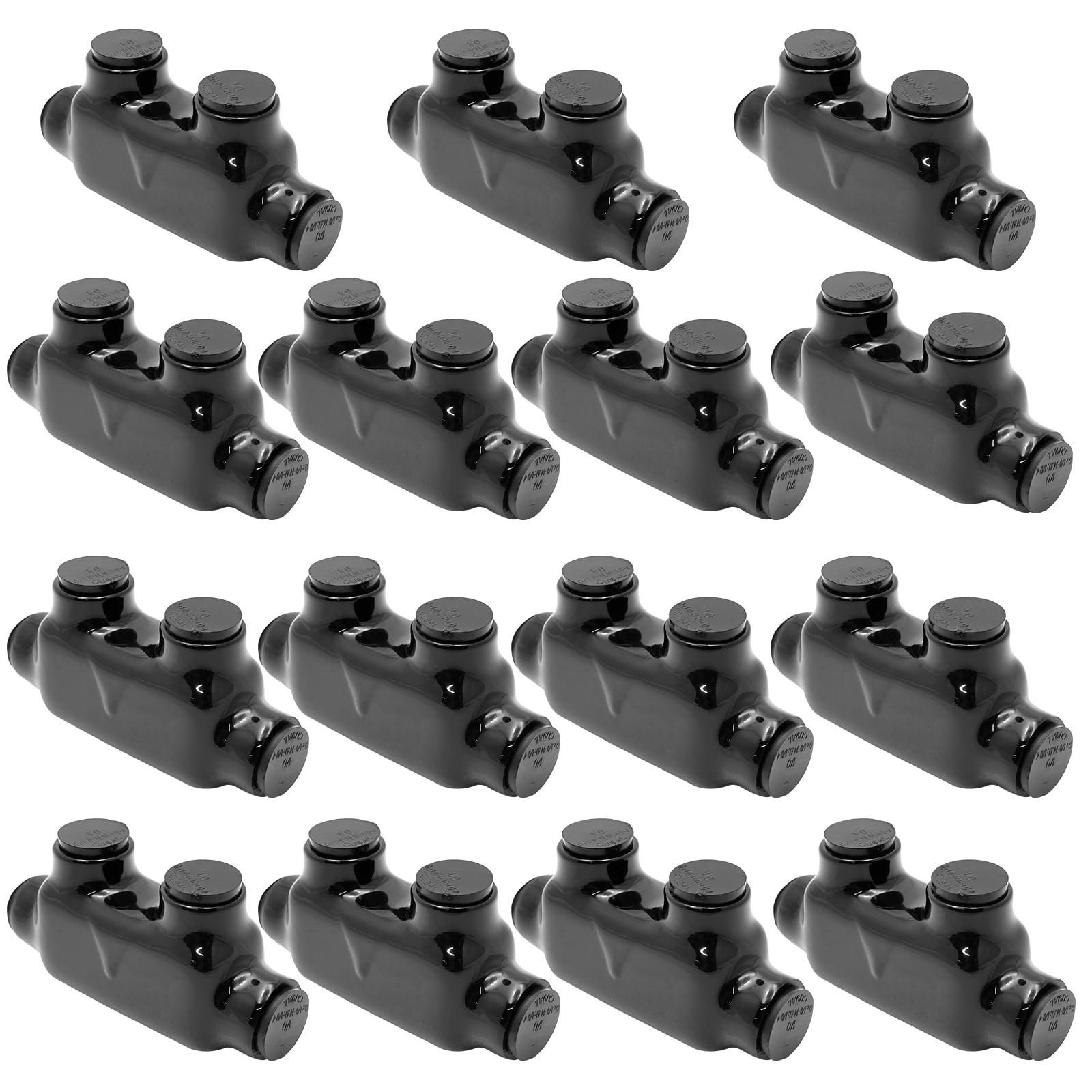 Black Insulated in-Line Splice Alumiconn Connector