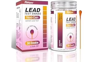 AAwipes Lead Test Kit 30 Swabs Enhanced Lead Testing Formulation at Home Lead Paint Test Kit Testing for Dishes Paint Cups Ceramics Toy and All Surfaces - Quick Results in 30s Lead Detector (30)