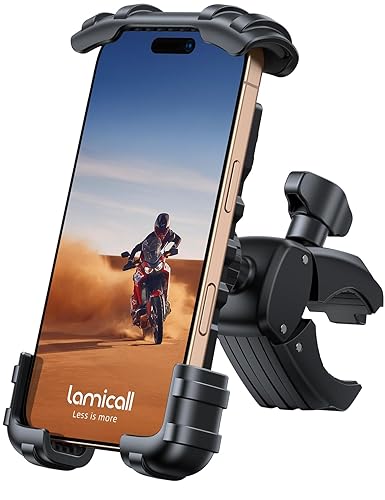 Lamicall Bike Phone Holder Mount Motorcycle Handlebar Phone