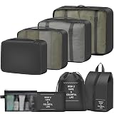 8 Set Packing Cubes for Travel Suitcase Organizer Bags Luggage Packing Cubes Set Travel Essentials Accessories Gifts for Women