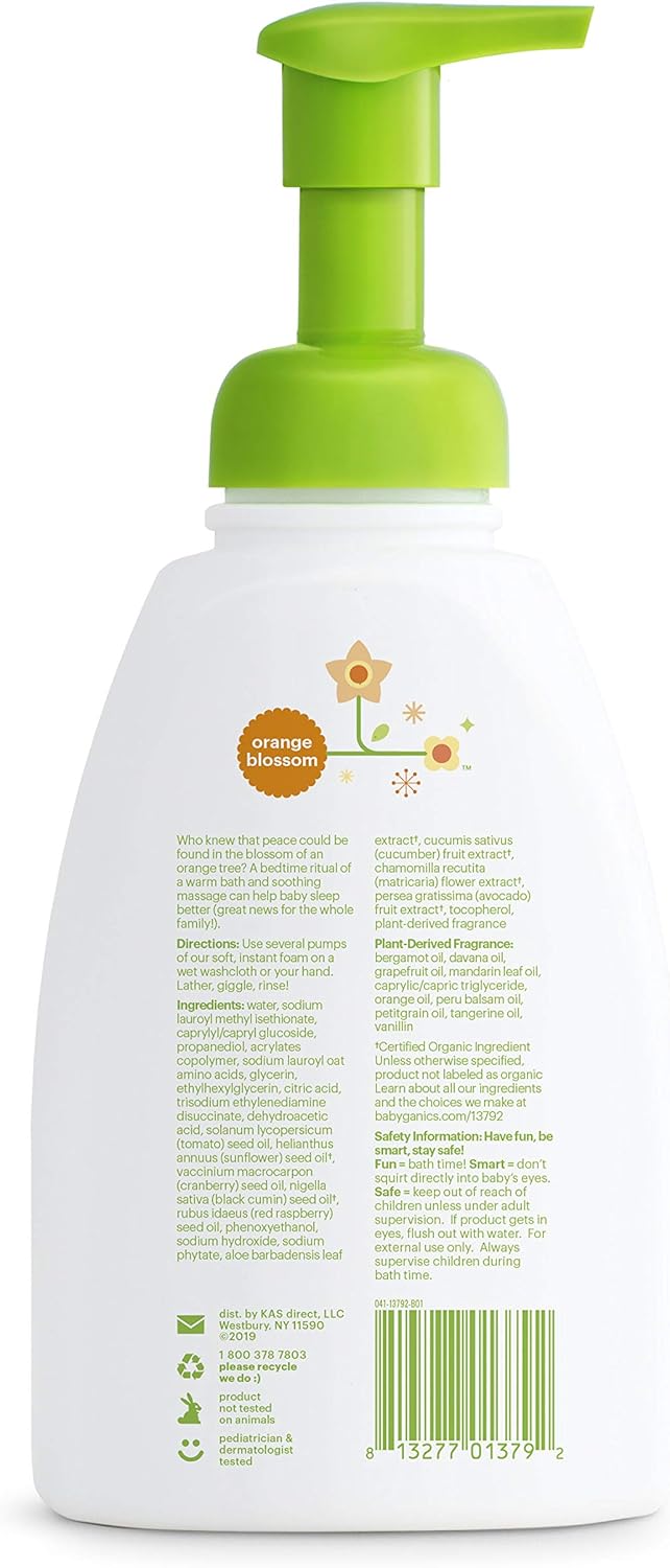 babyganics night time shampoo and body wash