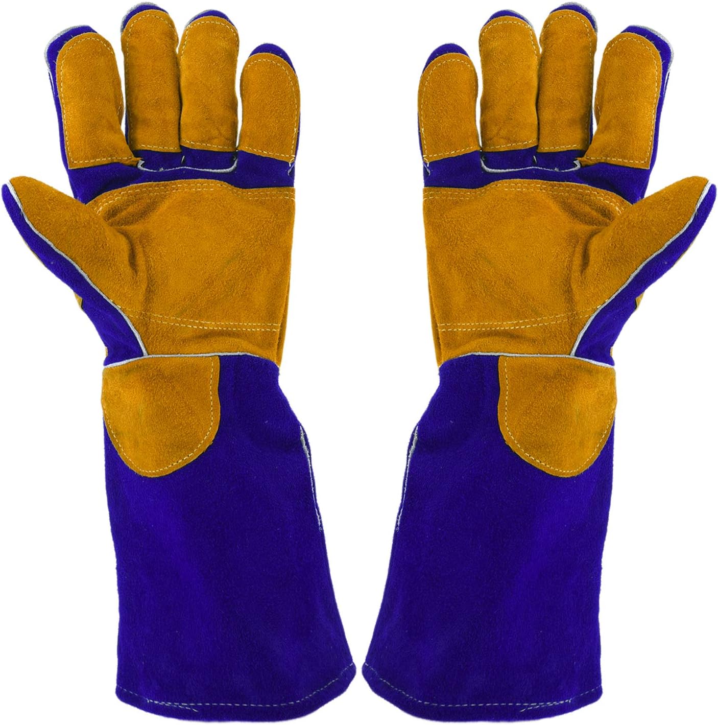 Welding Gloves Lined Leather Extreme Heat Resistant Double Insulation