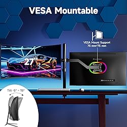 memzuoix 27 inch Curved Gaming Monitor QHD