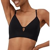 Hanes Women's Originals Supersoft Triangle Bralette, Viscose from Bamboo Longline Bralette