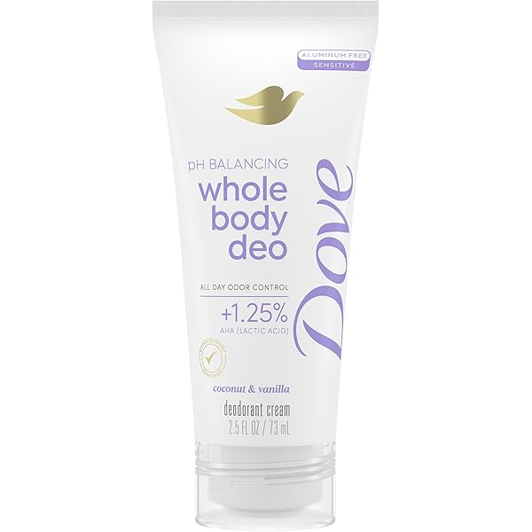 Amazon.com : Dove 72h Full Body Deodorant Cream Coconut Vanilla