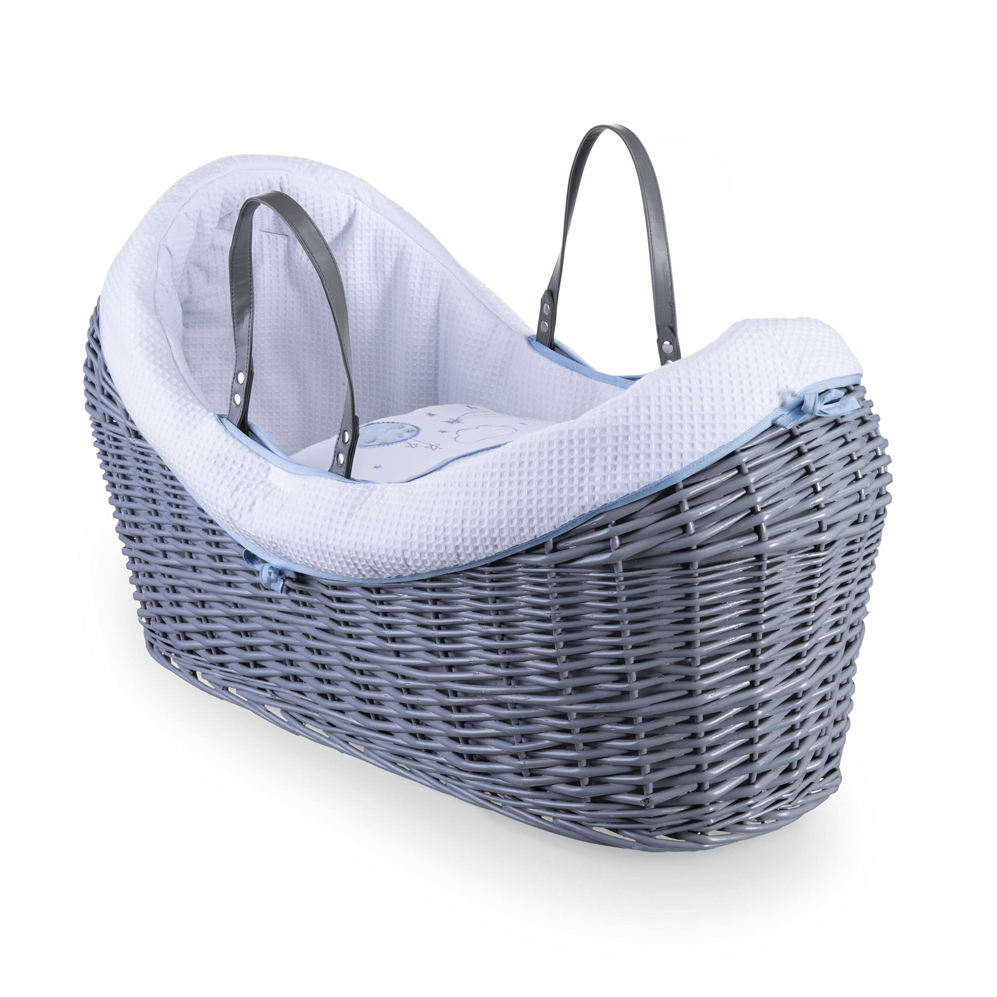 Clair de Lune Wrap Over Noah Pod, Blue/Grey, Over The Moon