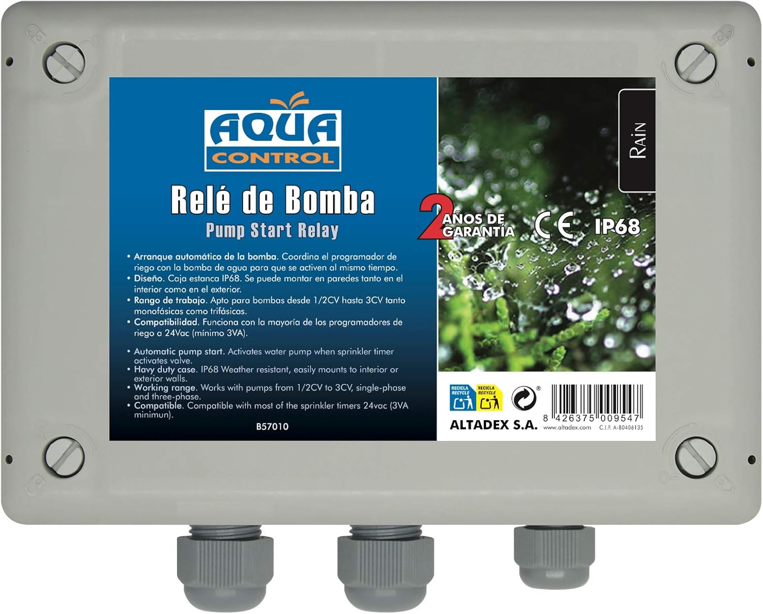 Orbit 57009 Horsepower Pump Start Relay, Gray BigaMart