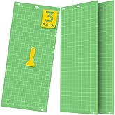 HTVRONT Standard Sticky Cutting Mat 12"x24", 3 Pack, Quilting & Crafting | Compatible with Cricut Maker 4/3/Maker, Explore 5/