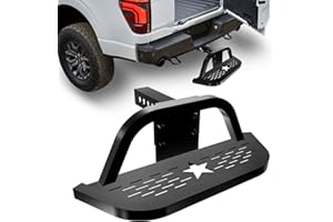 VKU Hitch Step for 2" Hitch Receiver, 8 inch Drop Tow Hitch Step Steel Construction Bumper Protector for Truck/Car/SUV Vehicles 500lbs Maximum Load