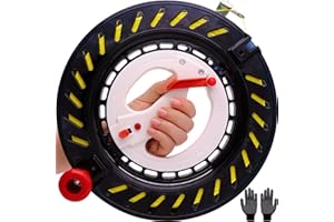 WEICAFLY Kite Reel for Adults, Kite Reel with Brake and Anti-Reverse Function, 11.03inches Dia Includes 2600ft (135LBS) High Strength Kite String, Large Hand Grip Design, Lockable in Any Position (Black)