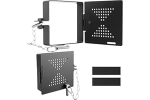 2 Pack RV Bumper End Cap for 4x4 Inch Square Bumpers Plug - Vent Holes | Hinged Door | Safety Pin | Iron Metal, Practical Tra