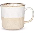 Bosmarlin Large Ceramic Coffee Mug, White Big Tea Cup for Office and Home, 18 Oz, Dishwasher and Microwave Safe, 1 PCS (White, 1)
