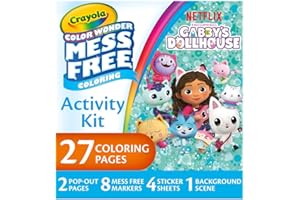 Crayola Color Wonder Gabby's Dollhouse Activity Kit, Mess Free Coloring Set for Toddlers, Travel Activities, Toddler Toys, Gifts for Girls & Boys