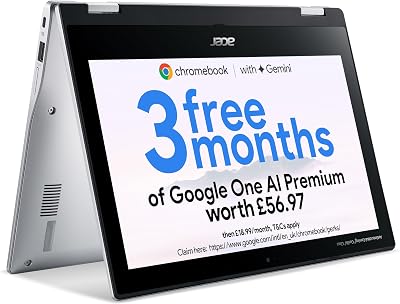 Acer Chromebook Spin 311 CP311-3H 11.6" Touch MT8183 4GB 64GB eMMC Silver