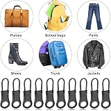 Ouligay 6pcs Zipper Pull Tabs Detachable Metal Extender Repair Kit view 3