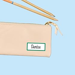 Avery No-Iron Fabric Name Labels, Rainbow Borders