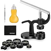 Eventronic 16PCS Watch Press Tool for Watch Battery Replacement Tool Kit | Back Case Closer for Closing Watch Cover, Watch Opener Remover with Pry Opener, Spring Bar Tool, for 18 to 50mm Circular Dial