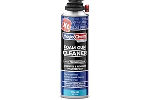 MAGIC CHEMS Spray Foam Cleaner (1 x 9.9oz) Foam Gun Cleaner, Great Remover Dissolves Uncured Expanding and Spray Polyurethane Foams, Uncured Foams Remover, Gun Not Includes - 1 Pack