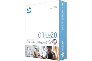HP PAPERS HP Printer Paper | 8.5 x 11 Paper | Office 20 lb | 1 Ream - 500 Sheets | 92 Bright | Made in USA - FSC Certified | 172160R