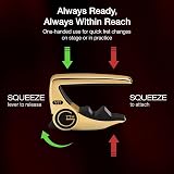 G7th Performance 3 6 String Gold Capo with ART Tension Control UK Design view 7