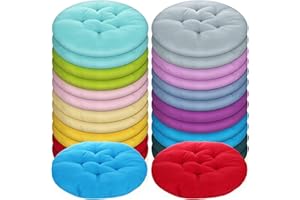 Tinideya 24 Pcs Round Floor Cushions Floor Pillows Meditation Seat Pillows Flexible Seating for Adults Kids, Chair Cushions for Classroom, Nursery, Living Room, Yoga(Medium 15.7 Inch,Multi Color)