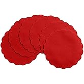 Disposable Red Paper Coasters for Drinks, 3.5 Inch Round Coasters for Bar, Cocktail, Beverage, Wine Or Event, 500 Pack Bulk