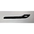Tarsier Tesla Model 3 & Model Y [Push] Door Handle Stickers (Black Handle (Thumb Cover)),White,TM3PDHS-001