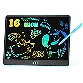 LCD Writing Tablet Doodle Board, 16 inch Colorful Drawing Tablet Writing Pad for Kids, Electronic Erasable Learning Educational Girls Gifts Toys for 3 4 5 6 7 Year Old Girls Boys